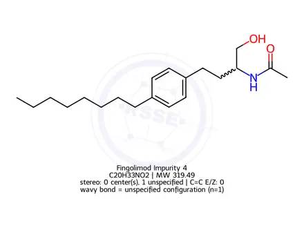 Chemical structure of Fingolimod Impurity 4