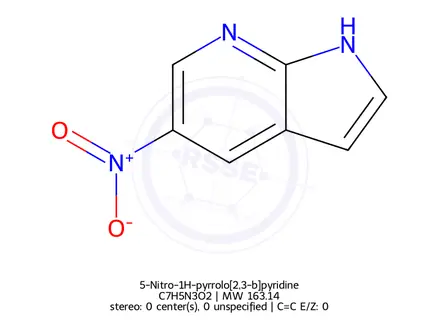 Chemical structure of 5-Nitro-1H-pyrrolo[2,3-b]pyridine (BSC)