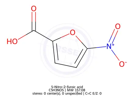 Chemical structure of 5-Nitro-2-furoic acid