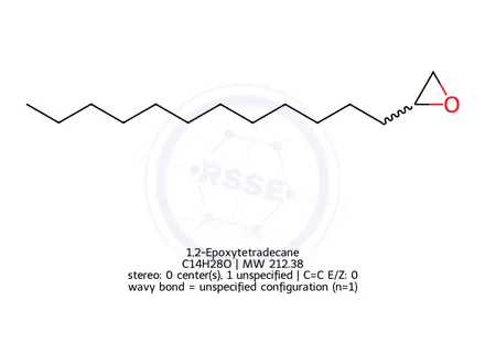 Chemical structure of 1,2-Epoxytetradecane