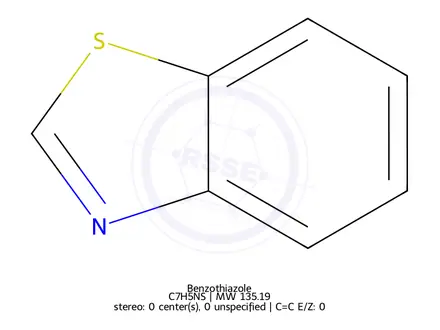Chemical structure of Benzothiazole