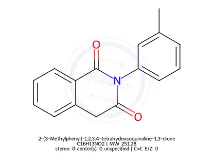 Chemical structure of 2-(3-Methylphenyl)-1,2,3,4-tetrahydroisoquinoline-1,3-dione