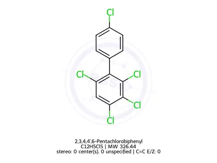 Chemical structure of 2,3,4,4',6-Pentachlorobiphenyl