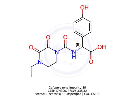 Chemical structure of Cefoperazone Impurity 39