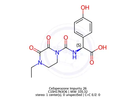 Chemical structure of Cefoperazone Impurity 26