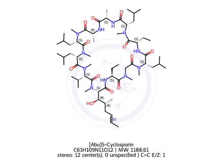 Chemical structure of Ciclosporin EP Impurity F