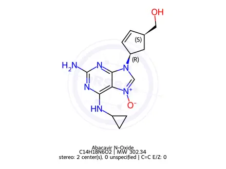 Chemical structure of Abacavir N-Oxide