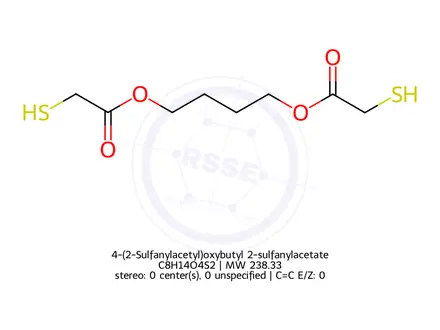 Chemical structure of 4-(2-Sulfanylacetyl)oxybutyl 2-sulfanylacetate