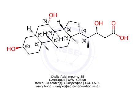 Chemical structure of (3α,5β,7β)-3,7,22-Trihydroxycholan-24-oic Acid