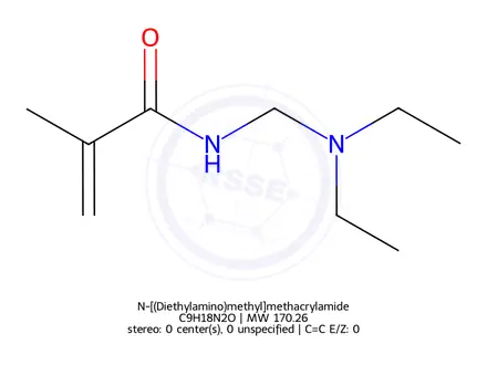 Chemical structure of N-[(Diethylamino)methyl]methacrylamide