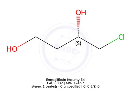 Chemical structure of (S)-4-Chloro-1,3-butanediol