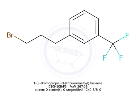 Chemical structure of 1-(3-Bromopropyl)-3-(trifluoromethyl) benzene