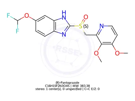 Chemical structure of R-Pantoprazole