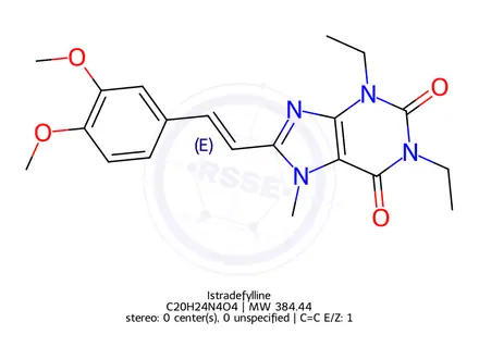 Chemical structure of Istradefylline