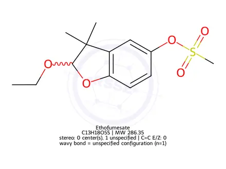 Chemical structure of Ethofumesate