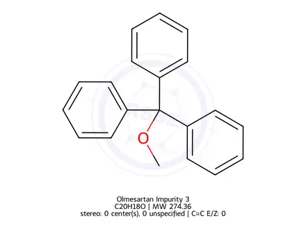 Chemical structure of Olmesartan Impurity 3