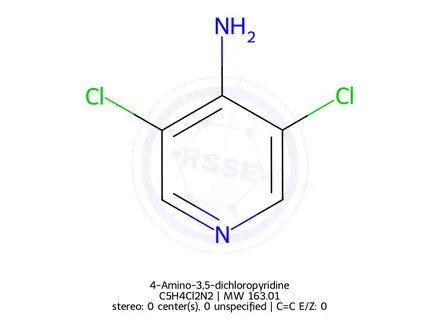 Chemical structure of 4-Amino-3,5-dichloropyridine