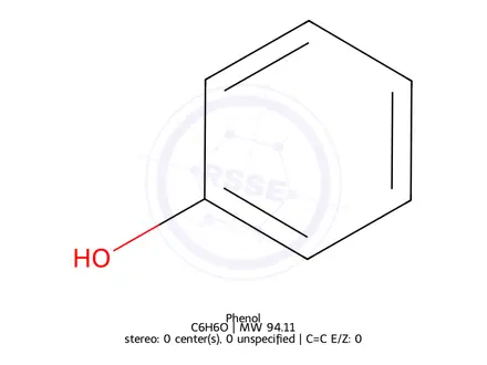 Chemical structure of Phenol