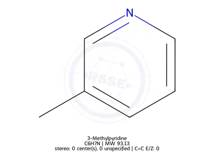 Chemical structure of 3-Methylpyridine