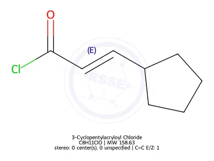 Chemical structure of 3-Cyclopentylacryloyl Chloride