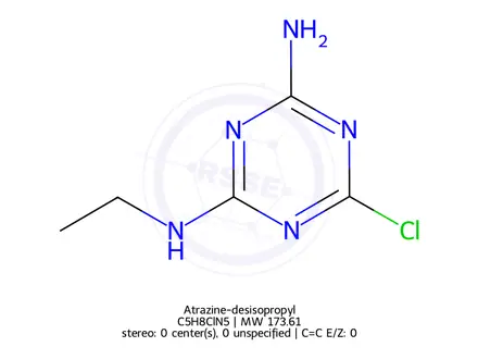 Chemical structure of Atrazine-desisopropyl