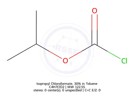 Chemical structure of Isopropyl Chloroformate, 30% in Toluene