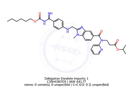 Chemical structure of Dabigatran Etexilate Impurity 1