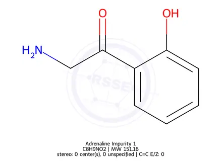 Chemical structure of Adrenaline Impurity 1