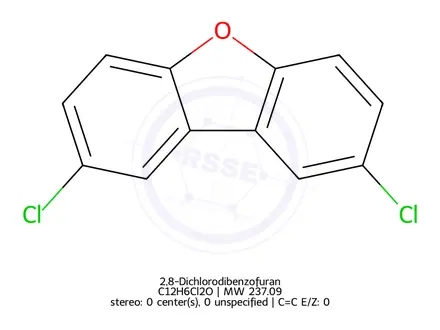 Chemical structure of 2,8-Dichlorodibenzofuran
