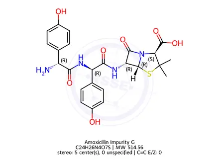 Chemical structure of Amoxicillin Impurity G