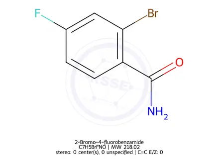Chemical structure of 2-Bromo-4-fluorobenzamide