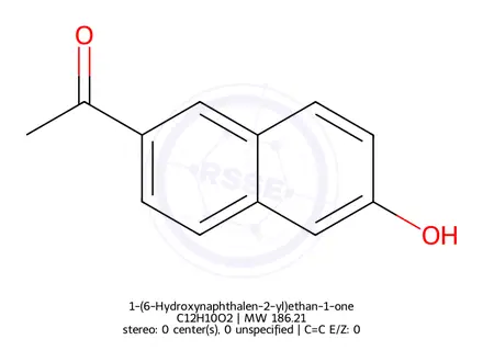 Chemical structure of 1-(6-Hydroxynaphthalen-2-yl)ethan-1-one