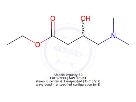 Chemical structure of Afatinib impurity 80