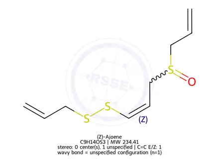 Chemical structure of (Z)-Ajoene