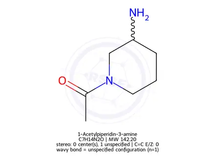 Chemical structure of 1-Acetylpiperidin-3-amine