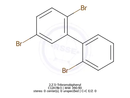 Chemical structure of 2,2',5-Tribromobiphenyl