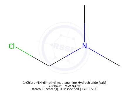 Chemical structure of 1-Chloro-N,N-dimethyl methanamine Hydrochloride