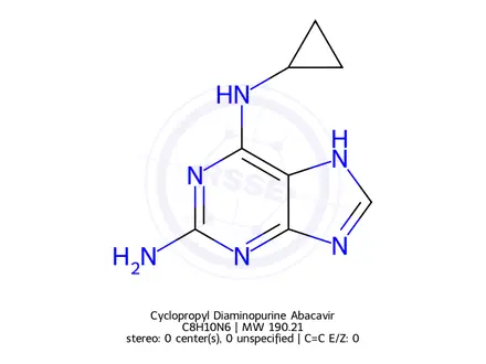 Chemical structure of Cyclopropyl Diaminopurine Abacavir