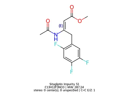 Chemical structure of Sitagliptin Impurity 51
