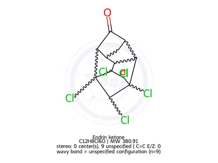 Chemical structure of Endrin ketone