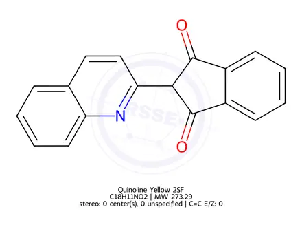 Chemical structure of Quinoline Yellow 2SF