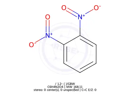 Chemical structure of 1,2-Dinitrobenzene