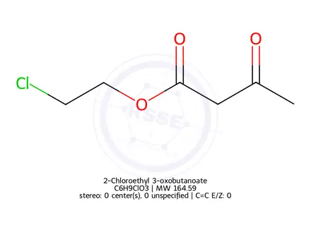 Chemical structure of 2-Chloroethyl 3-oxobutanoate