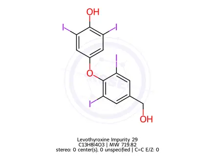 Chemical structure of Levothyroxine Impurity 29