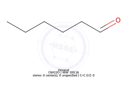 Chemical structure of Hexanal