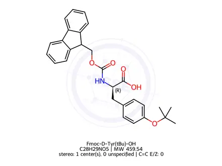 Chemical structure of Fmoc-D-Tyr(tBu)-OH