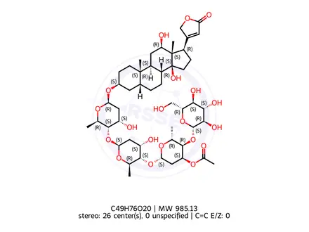 Chemical structure of Digoxin EP Impurity H