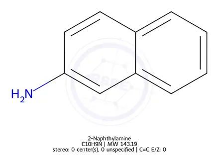 Chemical structure of 2-Naphthylamine