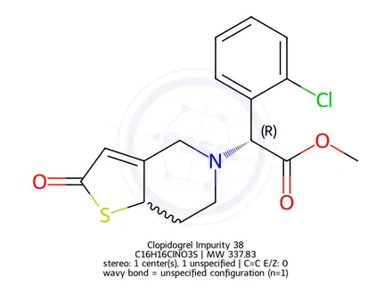 Chemical structure of Clopidogrel Impurity 38