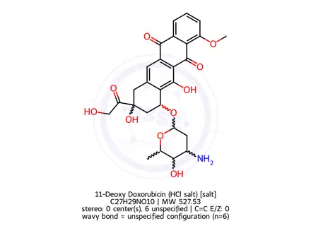 Chemical structure of Doxorubicin Impurity 14